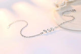925 Silver Crystal Leaves Bracelet For Women Wedding Jewelry