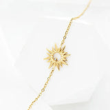 Sunflower Stainless Steel Bracelet European and American Style Retro