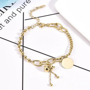 Vintage Titanium Steel Gourd Bracelet for Women