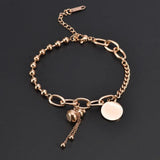 Vintage Titanium Steel Gourd Bracelet for Women
