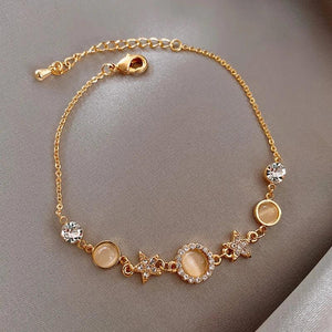 Opal Star Bracelet - Elegant Party Jewelry for Women