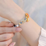 Hetian Jade Pearl Braided Bracelet for Women ASL74