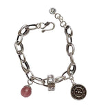 Retro Strawberry Crystal Clock Casual Bracelet Jewelry