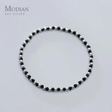 Crystal Ball Strand Bracelet 925 Sterling Silver Fine Jewelry Gift