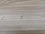 925 Sterling Silver Green Zircons Round Charm Bracelets For Women