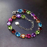 Silver Zircon Crystal Bridal Bracelet for Women Girls