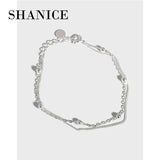 SHANICE S925 Double Layer Bracelet Student Female Bracelet Chain