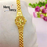 24K Plated Bracelet Watch Vietnam Sand Jewelry Sets Women Accessorie