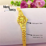24K Plated Bracelet Watch Vietnam Sand Jewelry Sets Women Accessorie