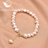 Xlentag Pearl Chain Bracelet Retro Jewelry Gift GB0967