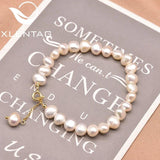 Xlentag Pearl Chain Bracelet Retro Jewelry Gift GB0967