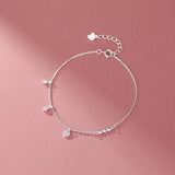 TrustDavis 925 Sterling Silver CZ Bracelet For Daughter Gift