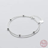 Sterling Silver Cross Rope Chain Bracelet Women Girls Gift