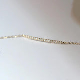 925 Sterling Silver Zircon Chain Bracelet Punk Fine Jewelry