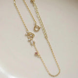925 Silver 14K Flower Bracelet Women Fine Jewelry