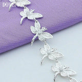 925 Silver Dragonfly Bracelet Women's Wedding Jewelry