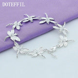 925 Silver Dragonfly Bracelet Women's Wedding Jewelry
