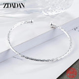 925 Silver 18K Cuff Bracelet for Women Wedding Jewelry