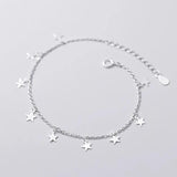 Star Charm Bracelet 925 Sterling Silver Chain Women's Bracelet