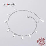 Star Charm Bracelet 925 Sterling Silver Chain Women's Bracelet