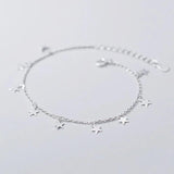 Star Charm Bracelet 925 Sterling Silver Chain Women's Bracelet