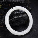 Hetian Sheep Fat Jade Round Bangle Bracelet Women