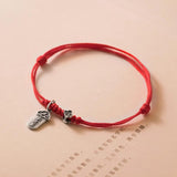 Red Thread Silver Bracelet Women 925 Lucky Retro