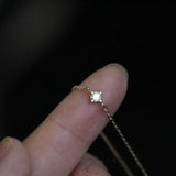 925 Silver Bracelet with Single Zircon, Summer Jewelry Gift