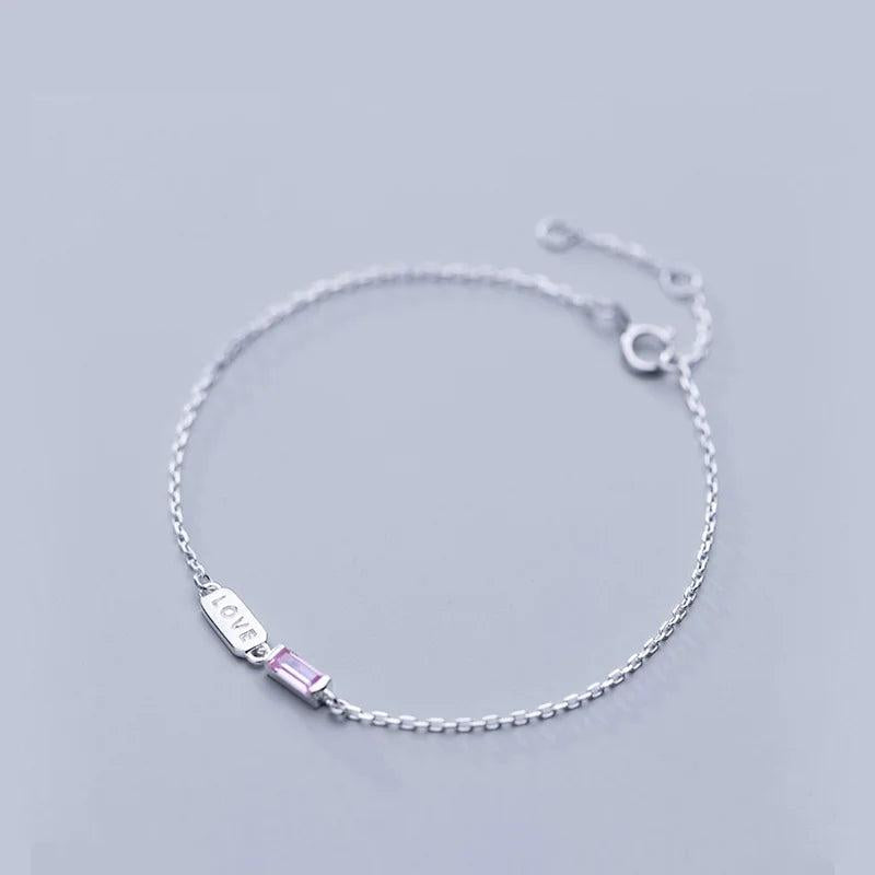 Women's Silver 925 Letter Bracelets - Real Fine Jewelry 