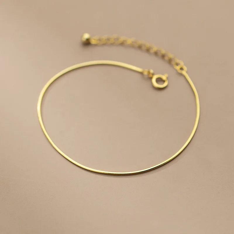 925 Silver Snake Chain Bracelet for Women