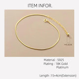 925 Silver Snake Chain Bracelet for Women