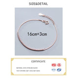925 Sterling Silver Women's Bracelet Accessoire Female Inlay