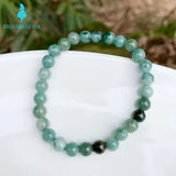 Natural Burma Jade Bracelet for Women Green Real Myanmar Jadeite Bead