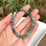 Natural Burma Jade Bracelet for Women Green Real Myanmar Jadeite Bead