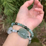 Natural Burma Jade Bracelet for Women Green Real Myanmar Jadeite Bead