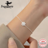 Davis 925 Sterling Silver Snowflake Bracelet For Women Girls Christmas Present
