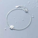 Davis 925 Sterling Silver Snowflake Bracelet For Women Girls Christmas Present