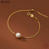 925 Silver Box Chain DIY Charms Bracelet for Women