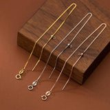 925 Silver Box Chain DIY Charms Bracelet for Women