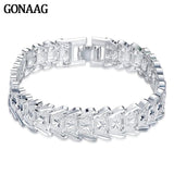 925 Silver Wedding Chain Bracelet High Classic Jewelry