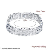 925 Silver Wedding Chain Bracelet High Classic Jewelry
