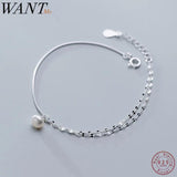 Snake Bone Chain Multilayer Pave CZ Charm Bracelet 925 Sterling Silver