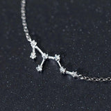 925 Silver Zodiac Constellation Charm Bracelet Gift for Women