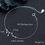925 Silver Zodiac Constellation Charm Bracelet Gift for Women