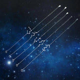 925 Silver Zodiac Constellation Charm Bracelet Gift for Women