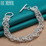 925 Silver Charm Bracelet Chain For Women Wedding Jewelry
