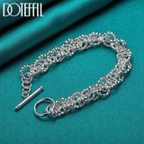925 Silver Charm Bracelet Chain For Women Wedding Jewelry