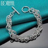 925 Silver Charm Bracelet Chain For Women Wedding Jewelry