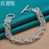 925 Silver Charm Bracelet Chain For Women Wedding Jewelry