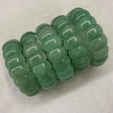 Green Aventurine Jade Stone Beads Bracelet Natural Gemstone Bangle
